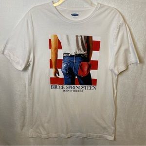 Bruce Springsteen Medium Unisex Cotton T Shirt Rock Great graphics Born USA